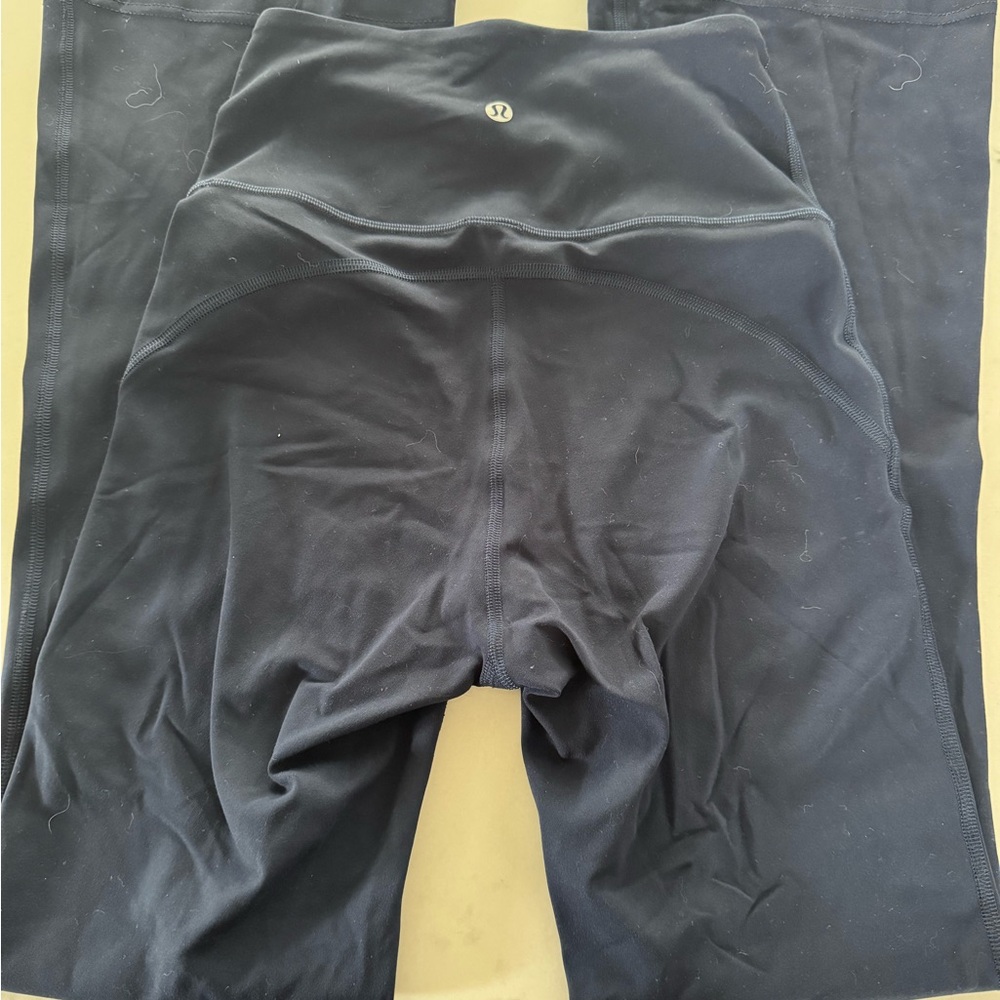 Lululemon Navy Blue High-Waisted -Flare Leggings